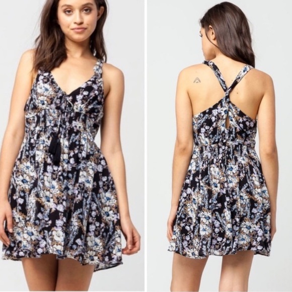 Free People Dresses & Skirts - Free People Washed Ashore Black Mini Dress